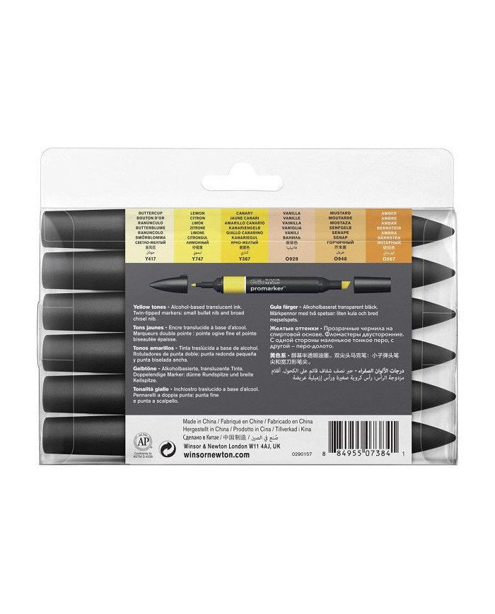 Winsor&Newton PROMARKER 6 Tons Jaunes