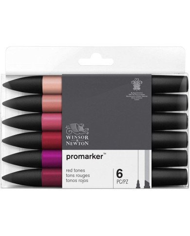 Winsor&Newton PROMARKER 6 Tons Rouges