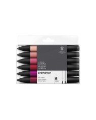 Winsor&Newton PROMARKER 6 Tons Rouges Winsor&Newton PROMARKER 6 Tons Rouges