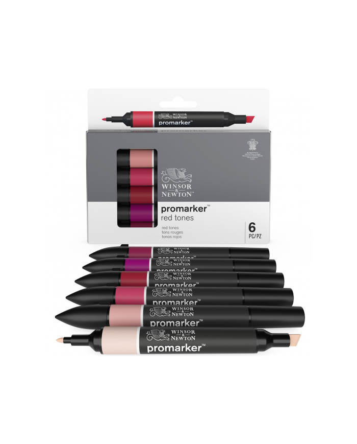 Winsor&Newton PROMARKER 6 Tons Rouges