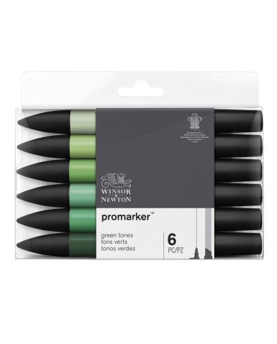 Winsor&Newton PROMARKER 6 Tons Verts