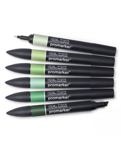 Winsor&Newton PROMARKER 6 Tons Verts