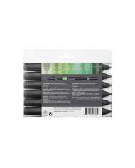 Winsor&Newton PROMARKER 6 Tons Verts Winsor&Newton PROMARKER 6 Tons Verts