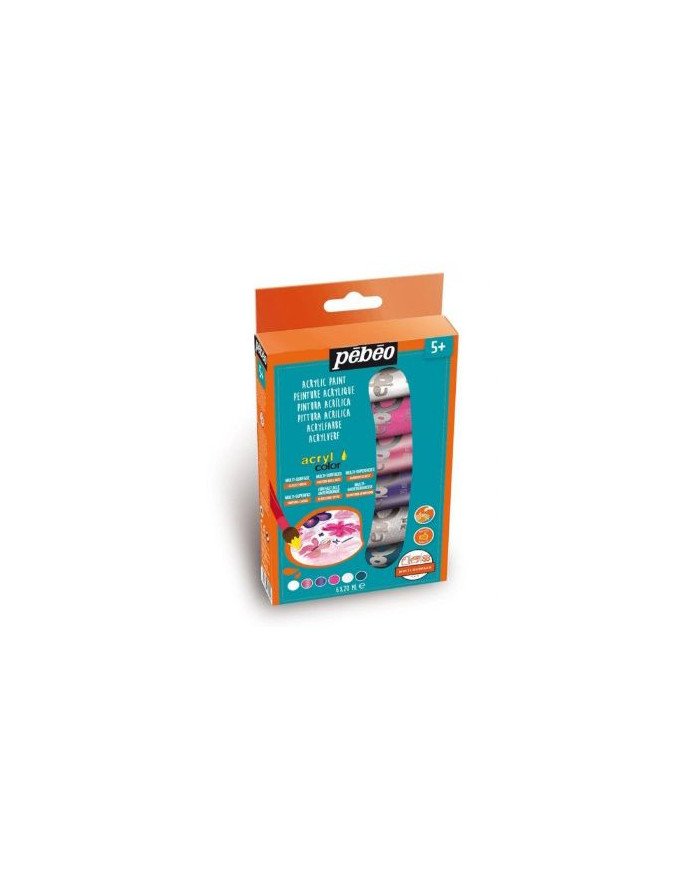 Kit Gouache Liquide 4 Tubes * 20ML Glitter PEBEO