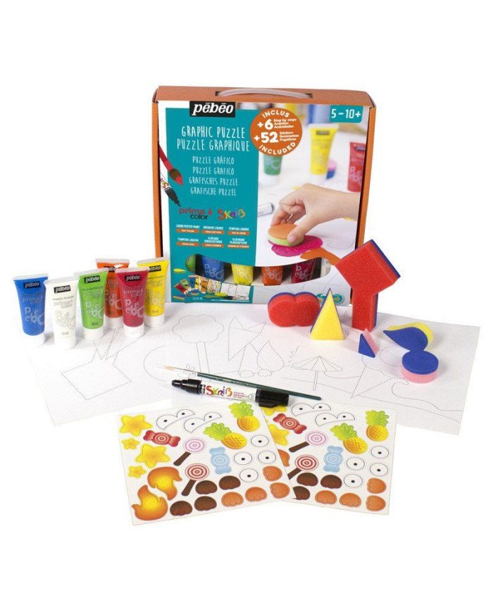 Gouache 6 Tubes * 20ML puzzle graphique PEBEO