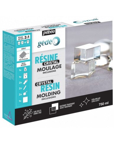 Kit Gédéo Résine cristal Moulage 750 ml PEBEO