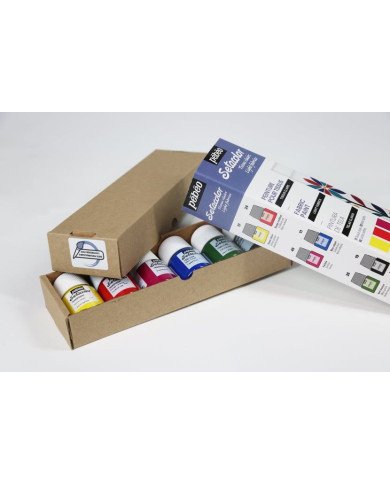 Set Initiation Setacolor Tissu Clair Mat 6 Flacons Assortis De 20 Ml PEBEO