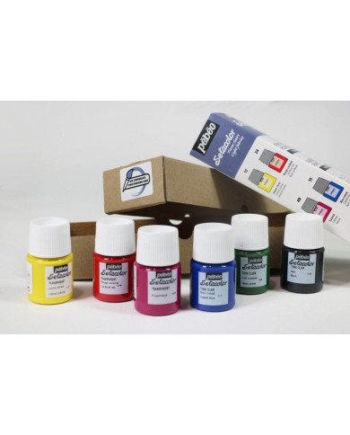 Set Initiation Setacolor Tissu Clair Mat 6 Flacons Assortis De 20 Ml PEBEO