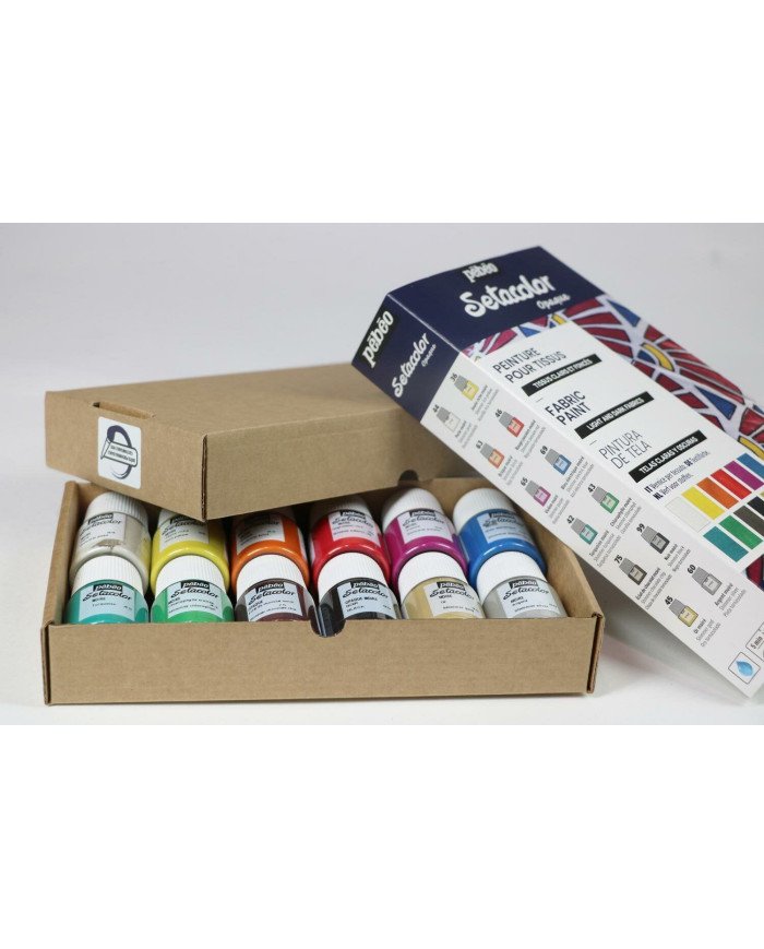 Set Exploration Setacolor Peinture pour Tissus 12 x 20 Ml PEBEO