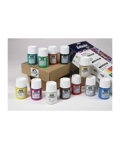 Set Exploration Setacolor Peinture pour Tissus 12 x 20 Ml PEBEO