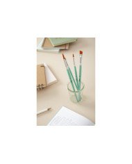 Pochette De 3 Pinceaux Plats Polyamide Dore PEBEO