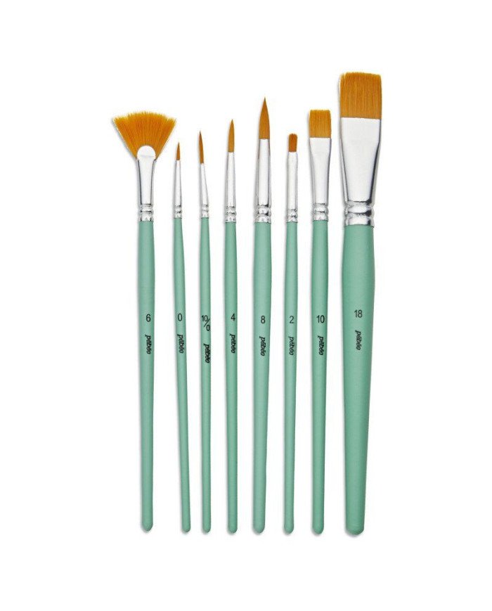 Pochette De 8 Pinceaux Polyamide Dore PEBEO