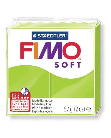 Pate Fimo Soft Staedtler - 57g Vert Pomme 50 Pate Fimo Soft Staedtler - 57g Vert Pomme 50