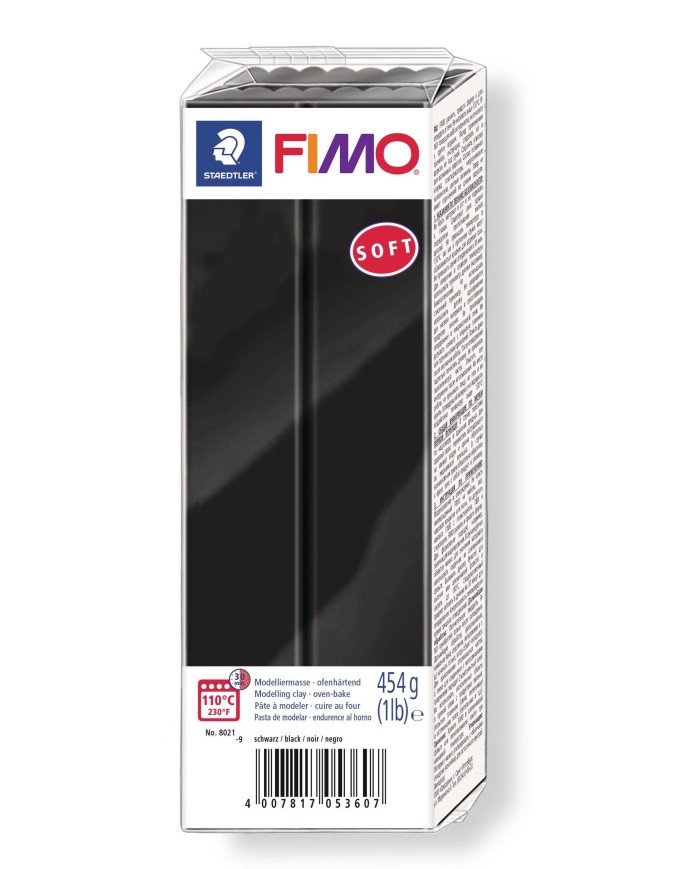 Pate FIMO Soft - 454 g - noir Staedtler