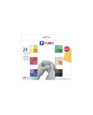Coffret Fimo Soft Couleurs basiques 24 pains de 25g Staedtler