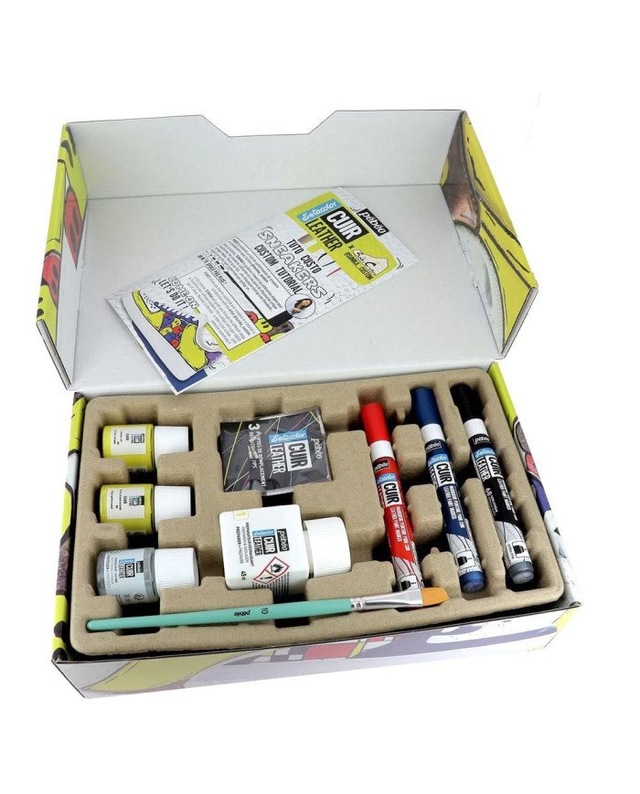 Coffret Custo Sneakers - Setacolor Cuir PEBEO Coffret Custo Sneakers - Setacolor Cuir PEBEO