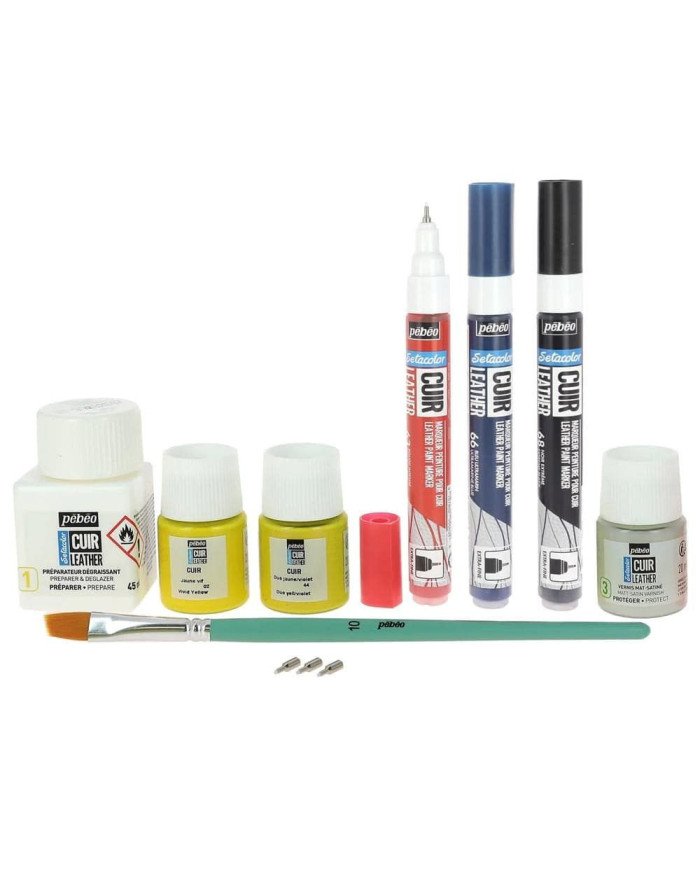 Coffret Custo Sneakers - Setacolor Cuir PEBEO Coffret Custo Sneakers - Setacolor Cuir PEBEO