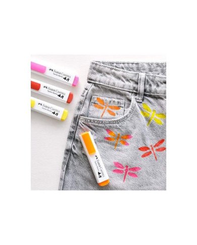 Marqueur textile Bleu Faber-Castell