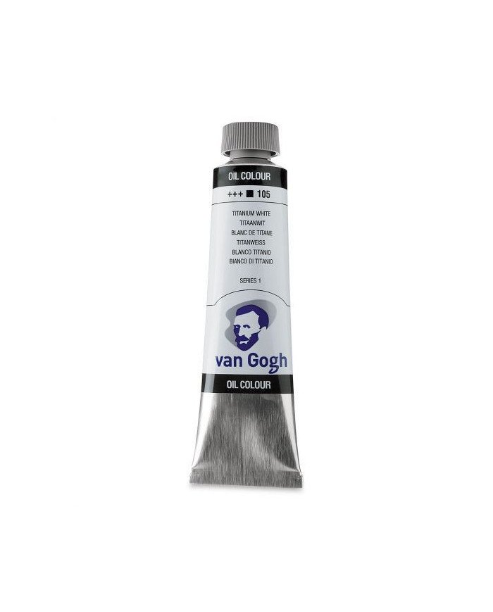 Peinture à l'huile Tube 40 ml Blanc De Titane (L'Huile De Carthame) 105 - VAN GOGH Peinture à l'huile Tube 40 ml Blanc De Titane (L'Huile De Carthame) 105 - VAN GOGH