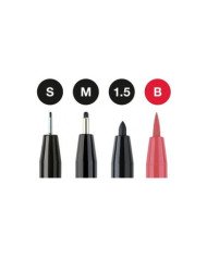 Feutres Pitt Artist Pen boîte de 4, Lettering - Faber Castell