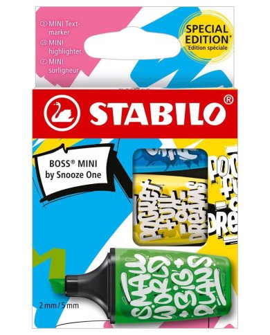 Stabilo Boss Mini set de 3 by Snooze One