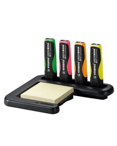 Ensemble de 4 marqueurs STABILO Green Boss