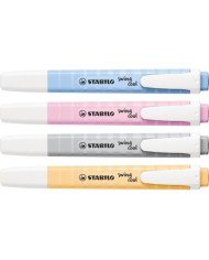 Pochette 4 surligneurs STABILO Swing cool