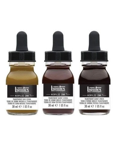 Encre Acrylique Set 3 Couleurs Transparentes LIQUITEX
