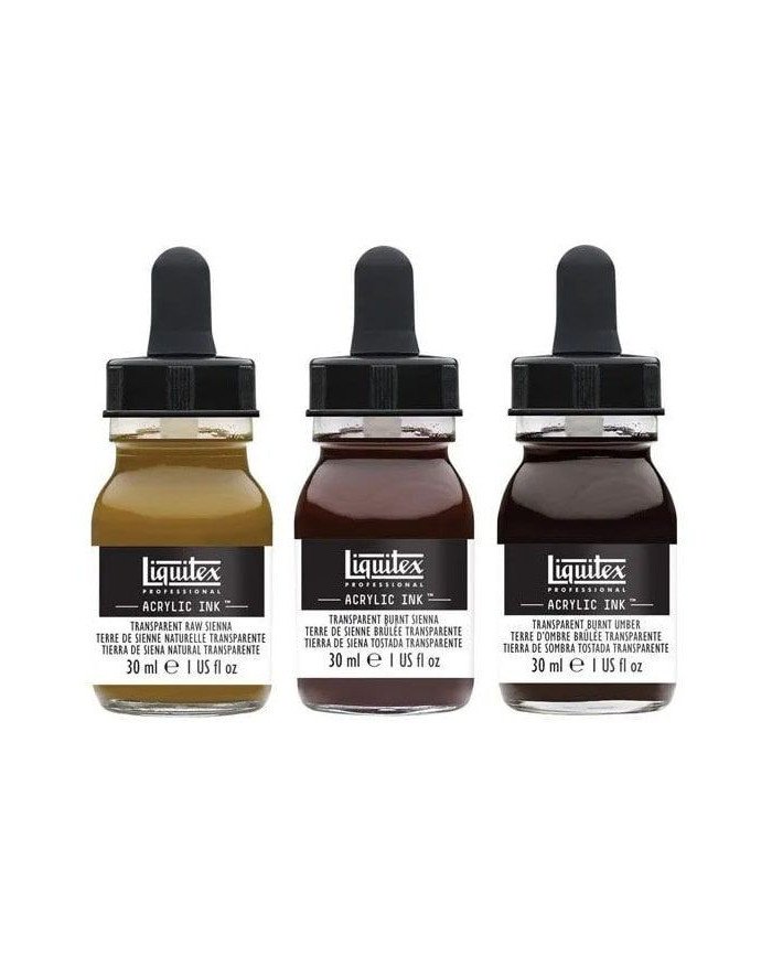 Encre Acrylique Set 3 Couleurs Transparentes LIQUITEX