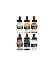 Encre Acrylique Set 6 Couleurs Transparentes LIQUITEX