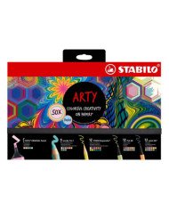 Kit d'écriture Pastel STABILO 50 feutres Arty