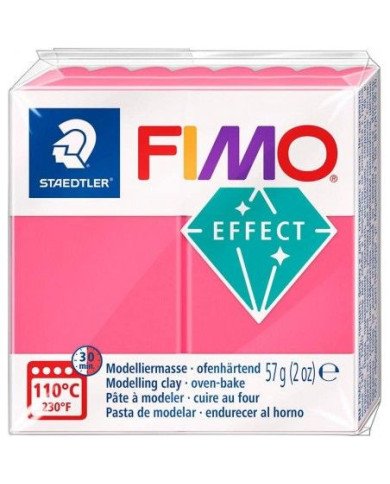 Pate Fimo Effect Staedtler - 57g Rouge translucide 204
