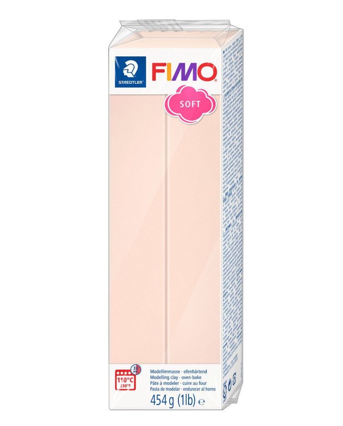 Pate Fimo Soft Staedtler - 454g Rose pâle 43