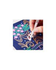 Stylo Gel Gelly Roll Moyen Blanc 0,8mm SAKURA