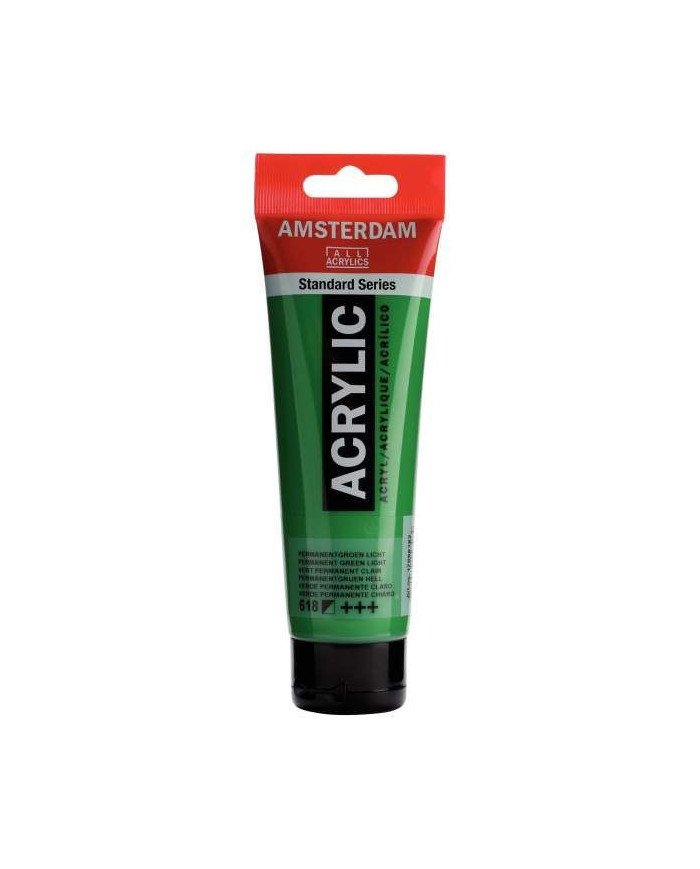 Standard Series Acrylique Tube 120 ml Vert Permanent Clair 618 - Amsterdam