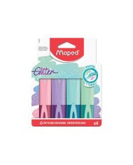 4 Surligneurs MAPED Pastel Glitter