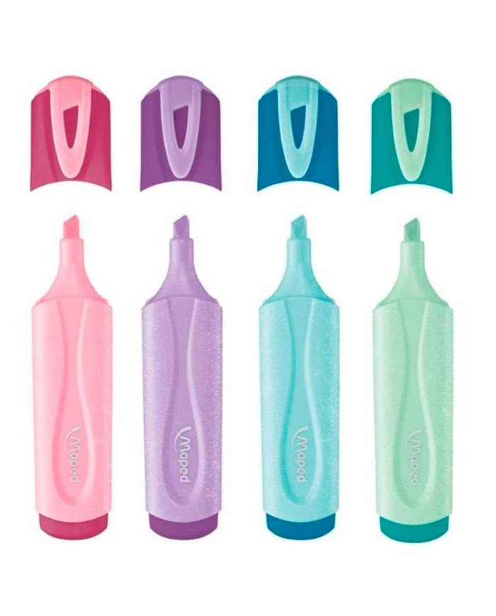 4 Surligneurs MAPED Pastel Glitter