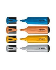 Pochette de 4 surligneurs Métal MAPED Glitter