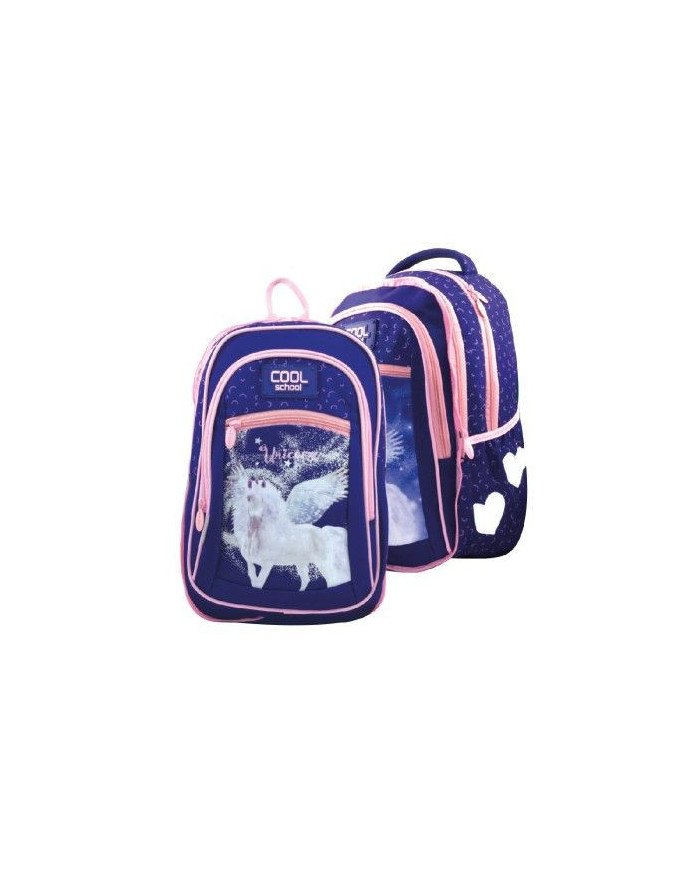 Sac à dos Combo 2 en 1 Unicorne Cool School Adaptable au chariot