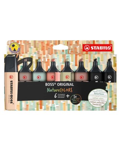 STABILO Boss pochette de 8 Naturecolors
