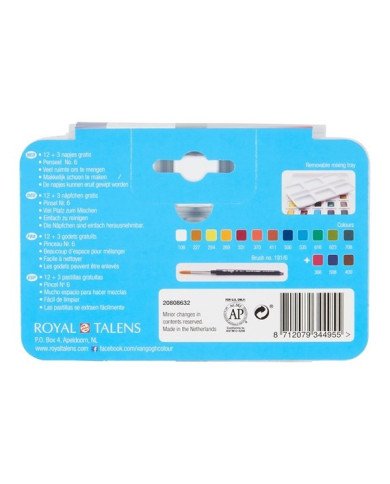 Le Libr'air - Boite d'aquarelles 12 Godets + 3 couleurs offertes - Van Gogh - Tunisie Le Libr'air - Boite d'aquarelles 12 Godets + 3 couleurs offertes - Van Gogh - Tunisie