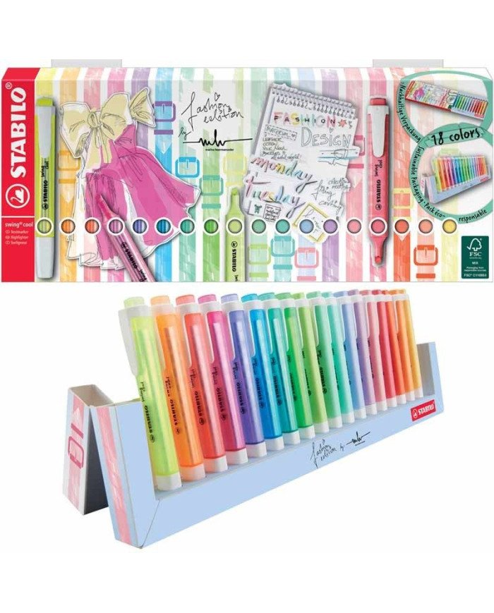 STABILO Swing Cool Pastel Set de 18
