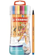 STABILO Point 88 Pochette de 30 couleurs