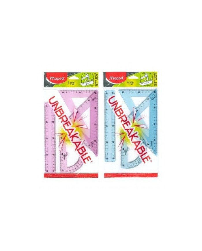 Kit de Traçage 4 pièces MAPED 20 CM Unbreakable