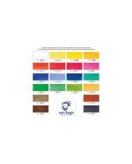 Le Libr'air - Set De Peinture à L'eau Avec 18 Couleurs En Godets et 2 Couleurs en Tube De 10 ml, Boîte en Plastique -  Van Gogh 