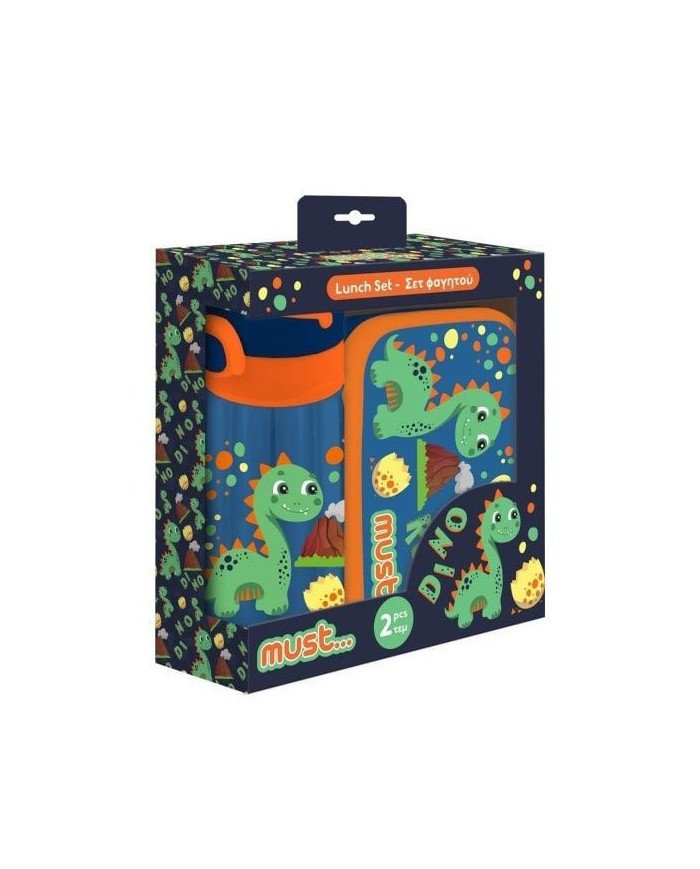 Coffret Lunch Box + Gourde MUST Dino