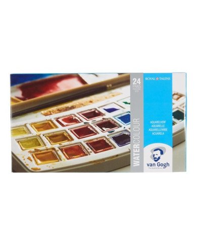 Le Libr'air - Peinture aquarelle 18 couleurs en godets et 2 couleurs en tube de 10 ml - Van Gogh - Tunisie Le Libr'air - Peinture aquarelle 18 couleurs en godets et 2 couleurs en tube de 10 ml - Van Gogh - Tunisie