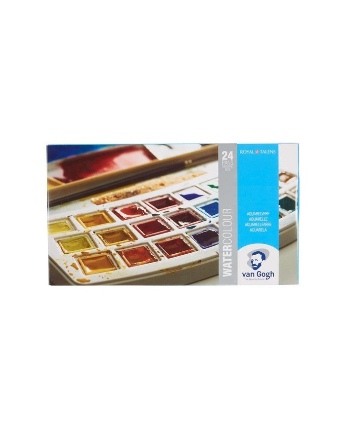 Le Libr'air - Peinture aquarelle 18 couleurs en godets et 2 couleurs en tube de 10 ml - Van Gogh - Tunisie
