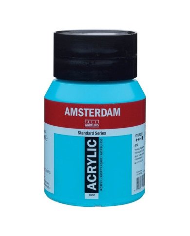 Le Libr'air - Standard Series Acrylique Pot 500 ml Bleu Turquoise 522 - Amsterdam - Tunisie