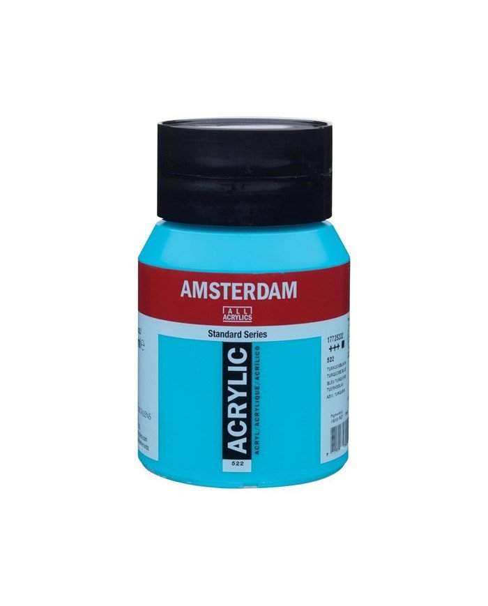 Le Libr'air - Standard Series Acrylique Pot 500 ml Bleu Turquoise 522 - Amsterdam - Tunisie